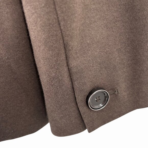 TALBOTS PETITES CROPPED BROWN BLAZER JACKET - STRETCH - 14 - Picture 3 of 5